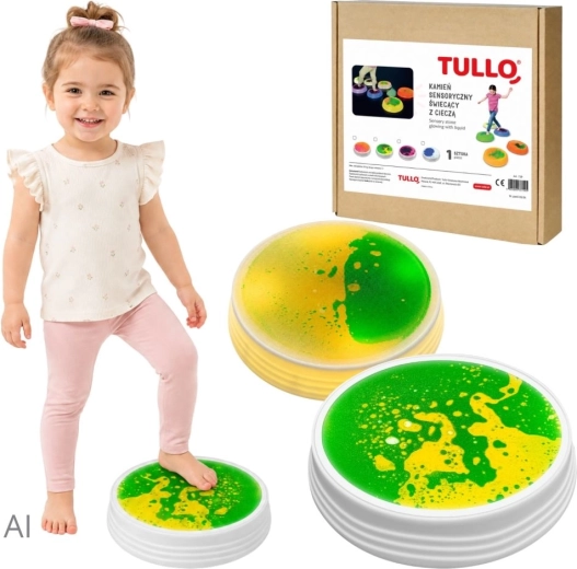 Piatră senzorială lichidă luminoasă verde Tullo
