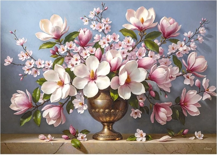 Puzzle Cherry Pazzi Eleganța magnoliei 1000 de piese