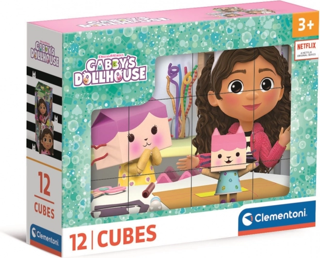 Cubicule cu imagini Căsuța magică a lui Gabi – 12 cuburi CLEMENTONI