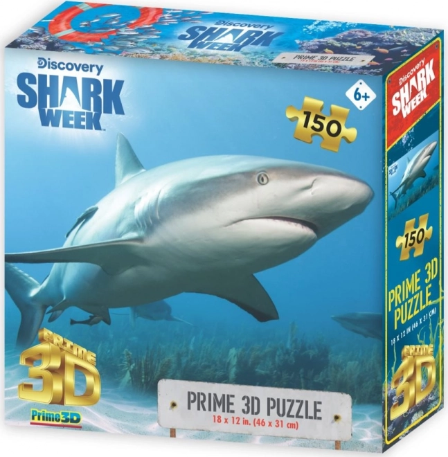 Puzzle 3D rechin de recif caraibian 150 piese