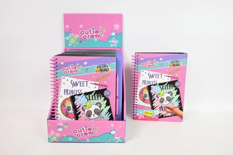 Cutie Crew scratchbook – bloc creativ de răzuit