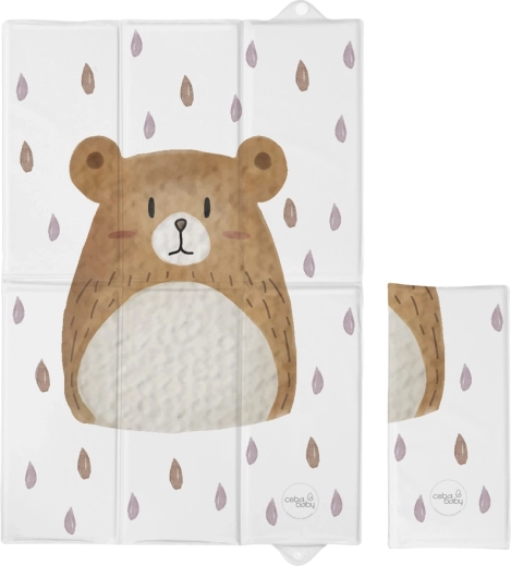 Ceba Baby saltea de înfășat de călătorie Basic bear buddy 60 × 40 cm