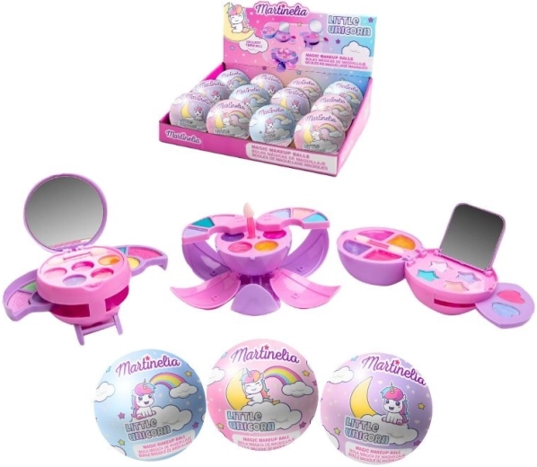 Martinelia bilă mică cu unicorn și machiaj pentru copii - 1 bucată