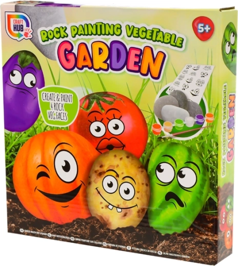 Set creativ pentru pictat pietricele Rock Vegetable Garden