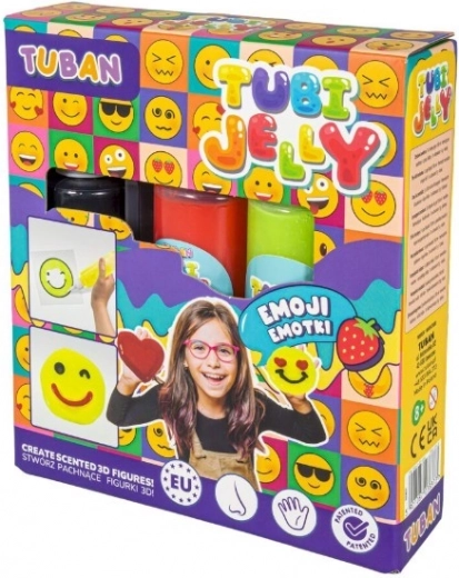 Set Tubi Jelly Emoji 3 culori