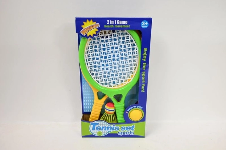 Set de palete cu minge și fluturaș de badminton