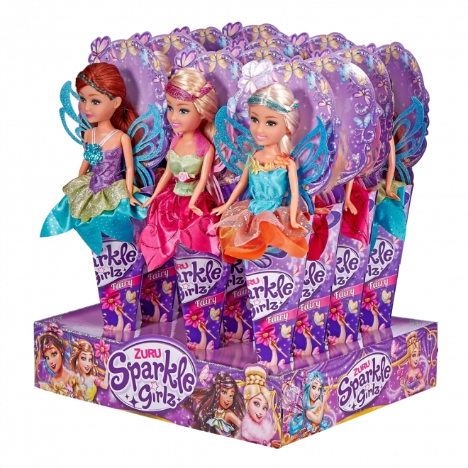 Zână Sparkle Girlz cu aripi în cornet