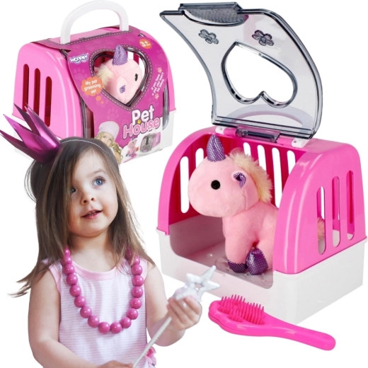 Căsuță portabilă Woopie cu unicorn de pluș