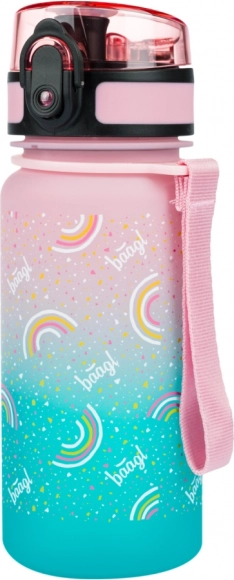 Sticlă BAAGL din tritan pentru băut Gradient Curcubeu 350 ml