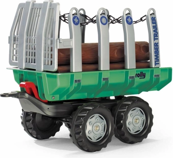 Remorcă cu bușteni Timber Trailer verde
