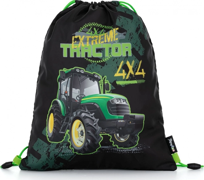 Săculeț pentru încălțăminte cu motiv tractor