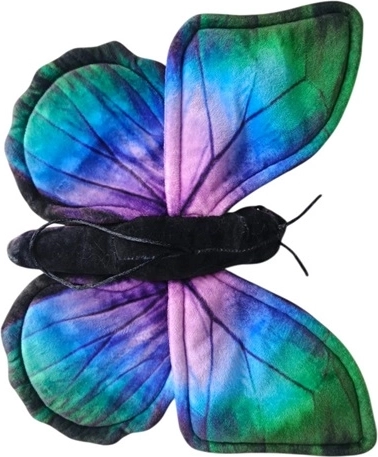 Fluture din pluș Morpho albastru 30 cm