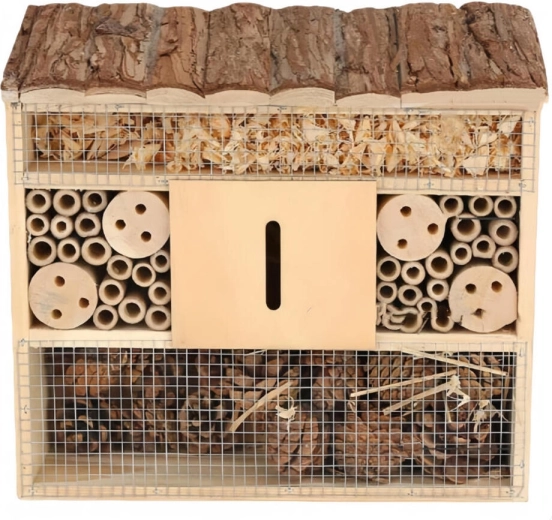 Hotel de insecte din lemn 27 × 8 × 29,5 cm