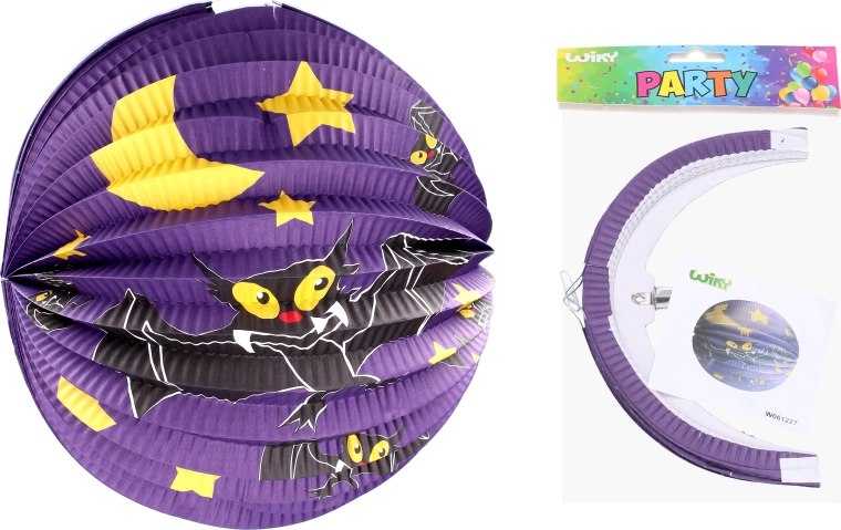 Lampion sferic 25 cm - liliac - 1 bucată