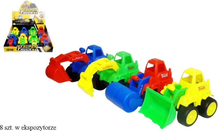Utilaj de construcții pentru copii – model din plastic cu părți mobile