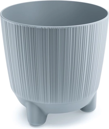 Ghiveci cu piciorușe, gri deschis, 16,8 cm RYFO