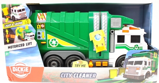 Mașină interactivă de gunoi City Cleaner cu lumini și sunete 37 cm