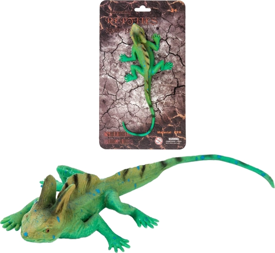 Natura vie: model realist de șopârlă bazilisc (27 cm) - 1 bucată