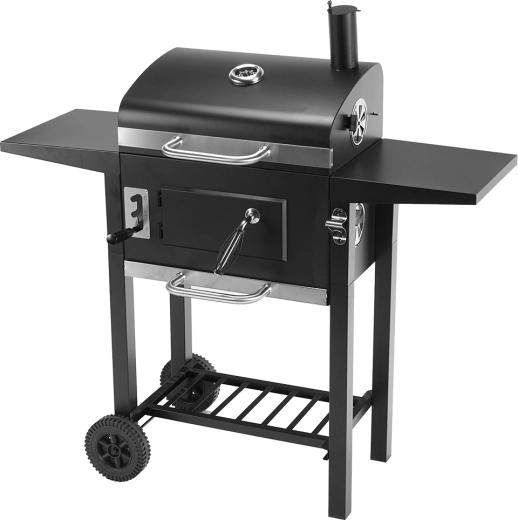 Grătar de grădină Curron cu coș de fum și capac