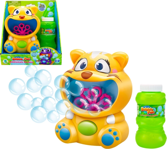 Bubble Fun aparat de făcut baloane – pisică, cu soluție 118 ml