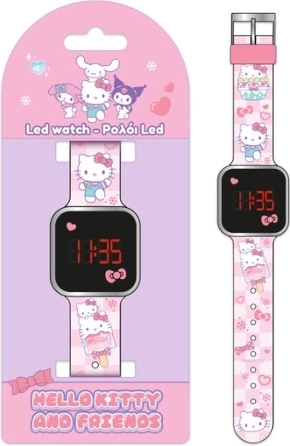 Ceas digital LED pentru copii Hello Kitty