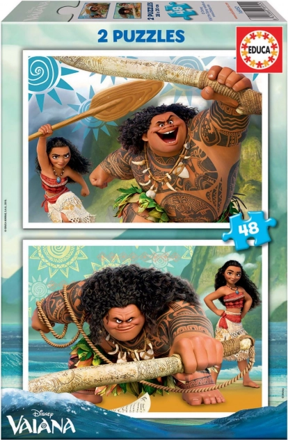 Puzzle Disney Vaiana cea Curajoasă 2 x 48 piese
