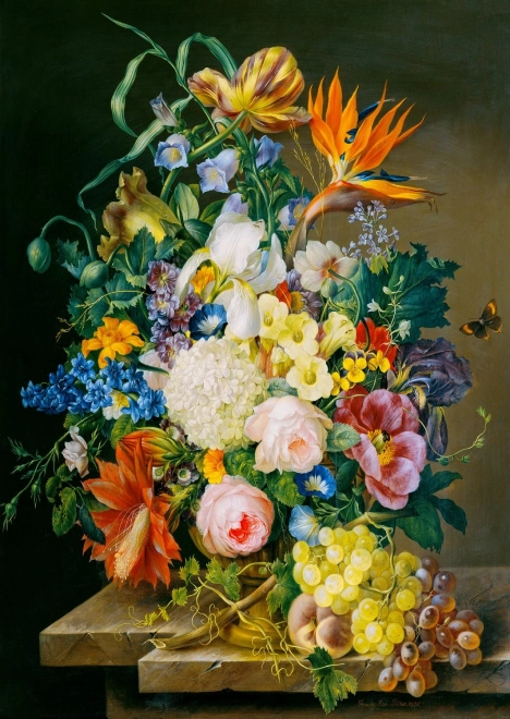 Bucurați-vă de puzzle-ul „Operă florală” cu 1000 de piese