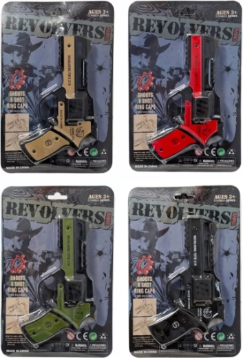 Pistol cu capse în stil de revolver - 1 bucată