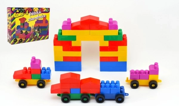 Set de construcție Lori 4 din plastic, 100 piese