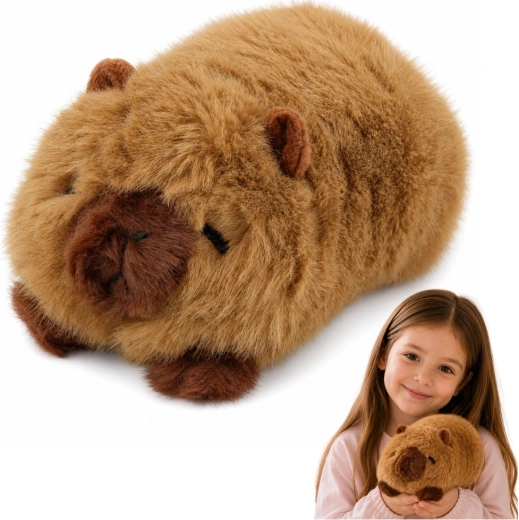 Capibara de pluș maro 16 cm - 1 bucată