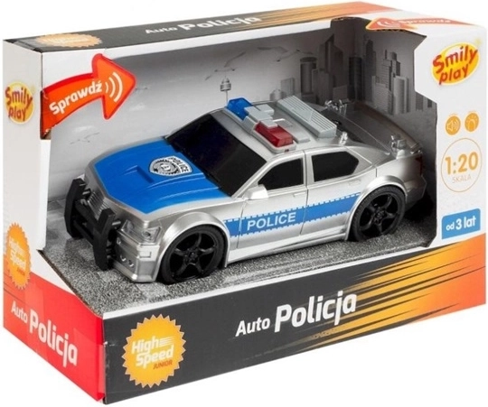 Mașină de poliție Junior SmilyPlay la scara 1:20