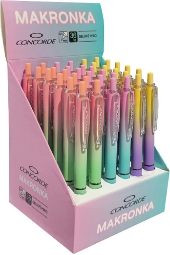 Pix cu gel Concorde Makronka, rezerve albastre 0,5 mm