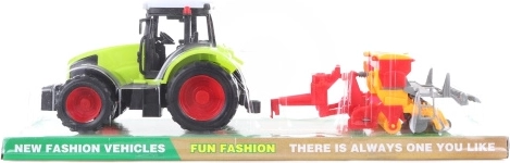 Tractor din plastic cu remorcă de însămânțare