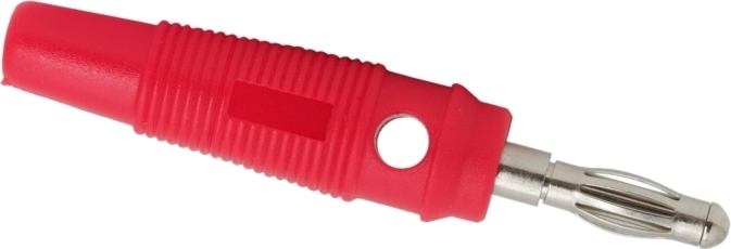 Fișă banană cauciucată pentru cablu de 3 mm