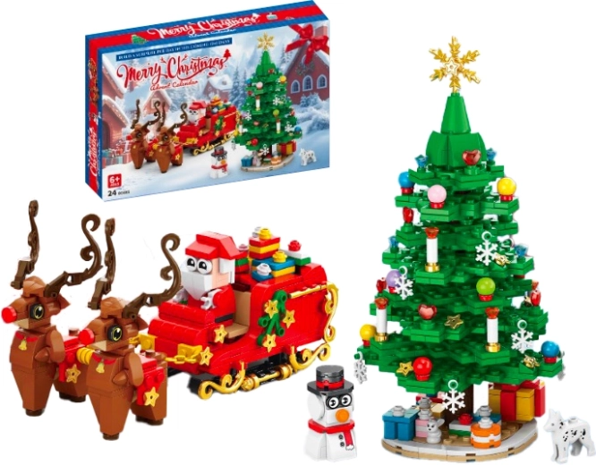 Calendar de Advent Lele Brother – sanie și brad de Crăciun (940 piese)