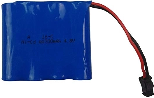 Acumulator Ni-Cd 4,8 V 700 mAh cu conector SM pentru mașini RC HB Rock Crawler 1/18 - 1 bucată