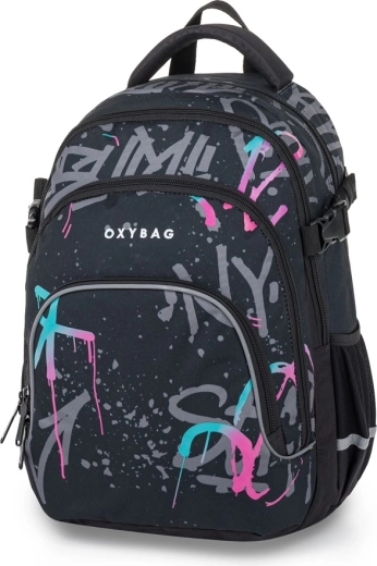 Rucsac pentru elevi OXY Scooler Graffiti Pink