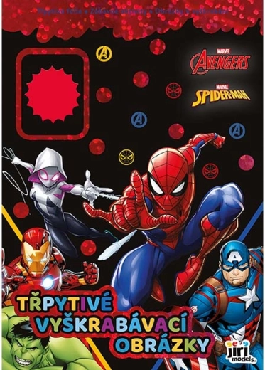 Imagini răzuibile cu sclipici Marvel