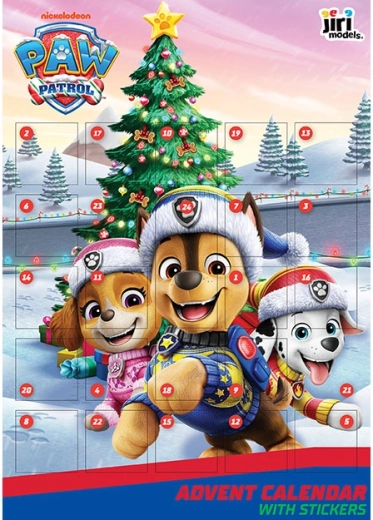 Calendar advent cu autocolante Patrula cățelușilor