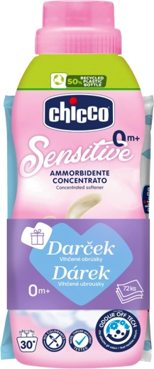 Chicco balsam Baby Sensitive Îmbrățișare Florală 750 ml + șervețele umede 72 buc gratuit