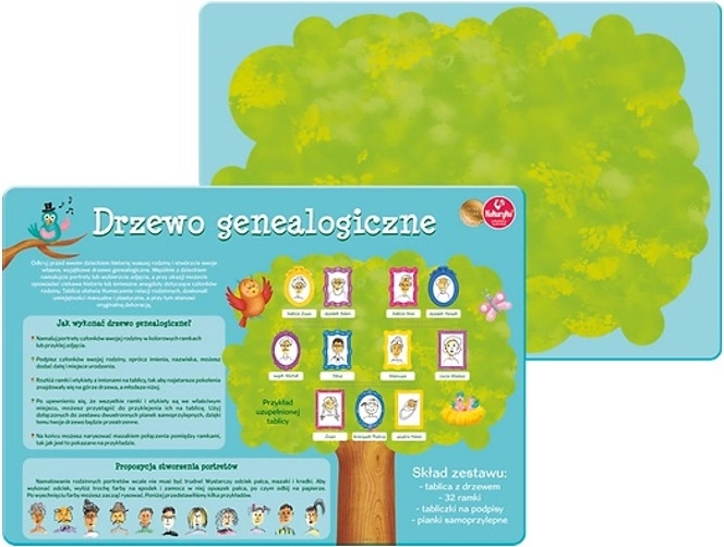 Arbore genealogic – tablă creativă pentru copii
