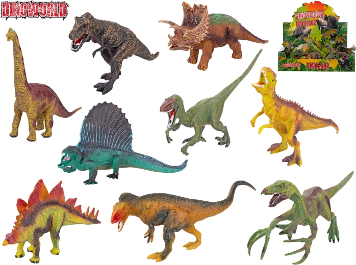 Dinoworld figură dinozaur din plastic 12–18 cm, diferite tipuri