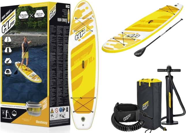 Paddleboard gonflabil Hydro-Force galben 320 x 76 x 12 cm