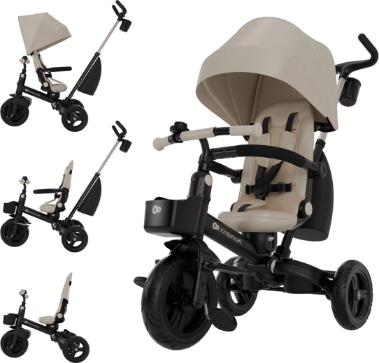 Tricicletă Kinderkraft Aveo 2 Plus bej