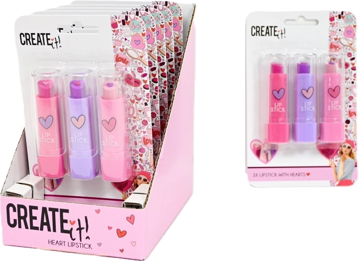 Create It! set de rujuri pentru copii Love – 3 culori