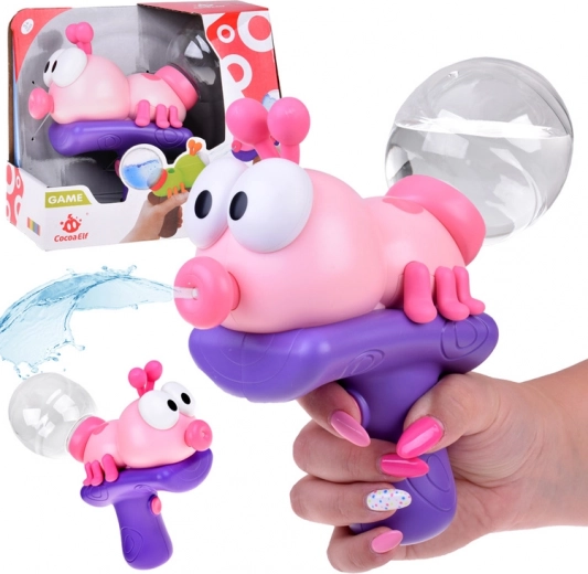 Pistolă cu apă Robăcel scuipând apă