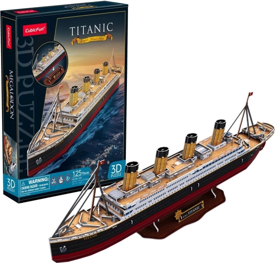 Puzzle 3D CubicFun Titanic, 125 de piese