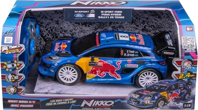 Mașină cu telecomandă Nikko Ford Puma Hybrid M-Sport #8 Tänak 1:18
