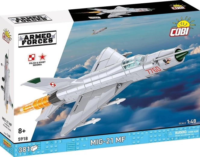 Set de construcție avion MiG‑21 MF 1:48 – 381 piese