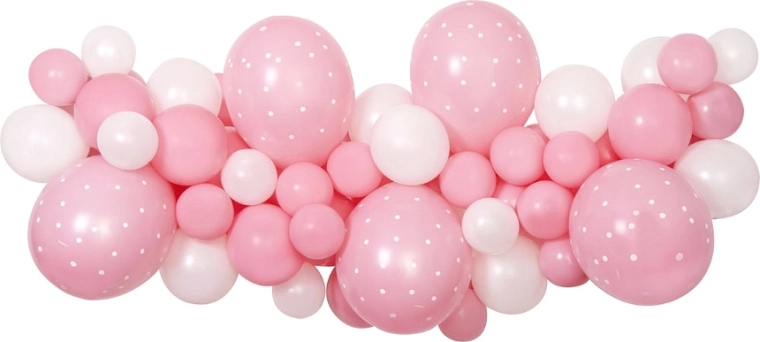 Gemar set DIY pentru ghirlandă din baloane baby pink